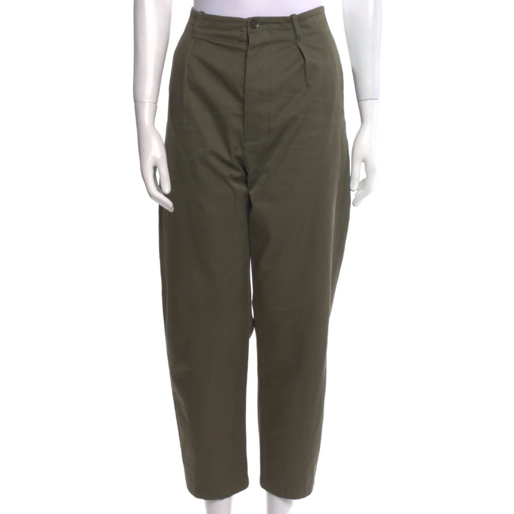 Valentino women’s barrel leg emblem pant